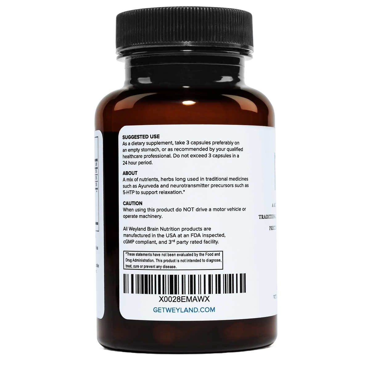 Weyland Relax Capsules | Sleep Aid & Immunity Support | USA Made