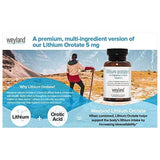 Lithium Orotate 5mg + Magnesium + Vitamin E - Brain Mood Support Weyland USA