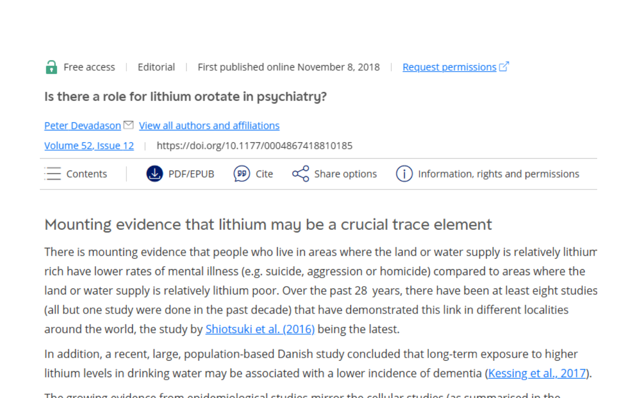 Can Lithium Orotate Be A Game Changer For Mental Health?