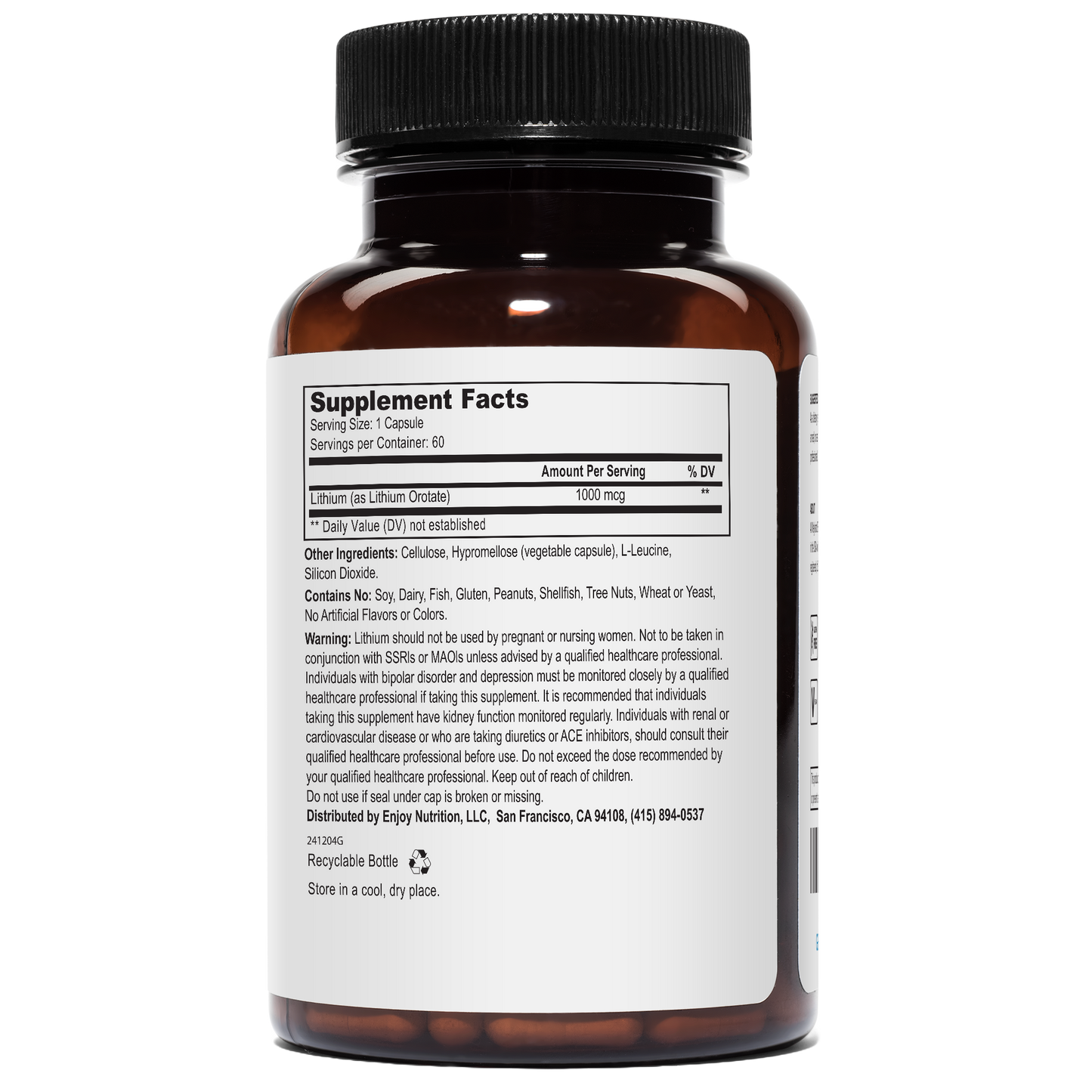 Lithium Orotate – 1000 mcg
