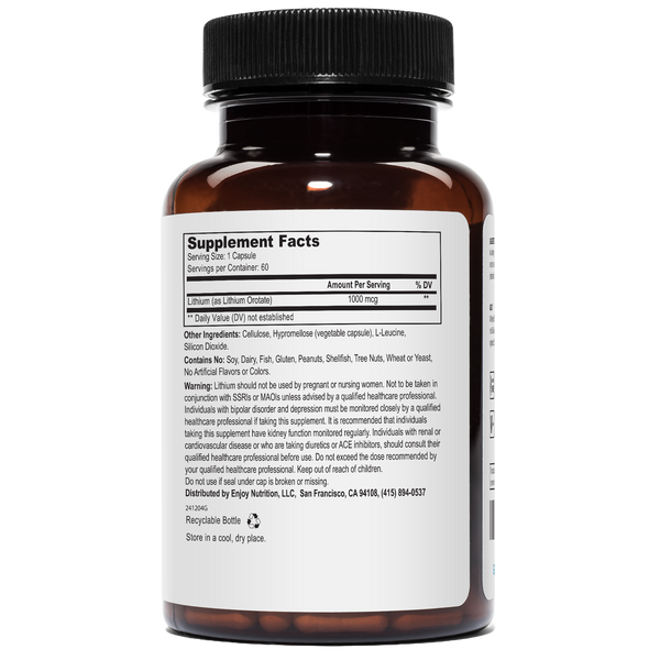 Lithium Orotate – 1000 mcg
