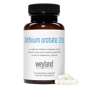Lithium Orotate 20mg 60 Vegetarian Capsules