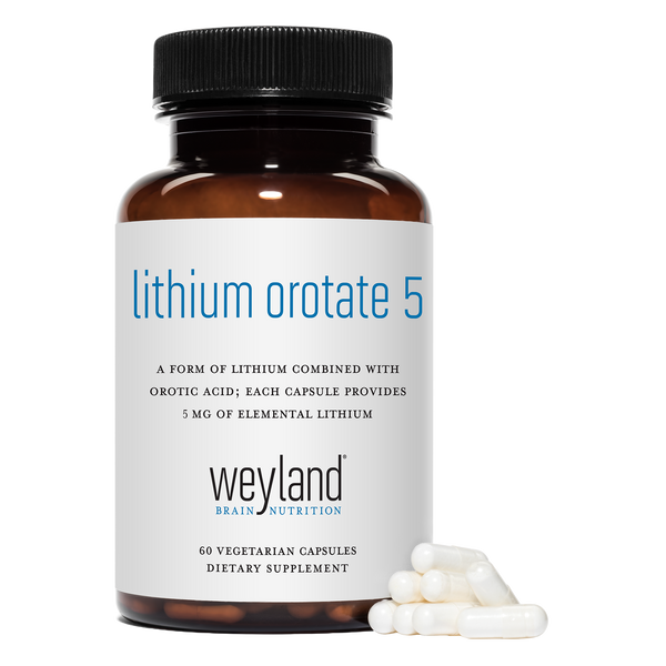 Lithium Orotate 5mg 60 Vegetarian Capsules