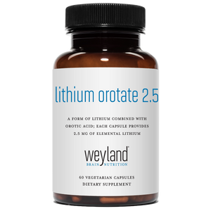 Lithium Orotate 2.5mg 60 Vegetarian Capsules