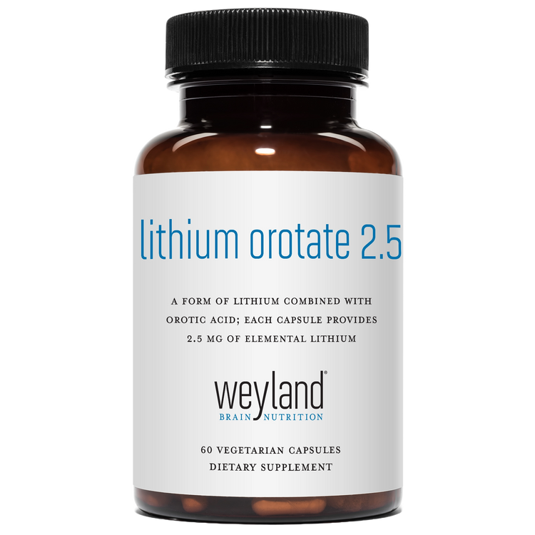 Weyland Brain Nutrition lithium orotate products