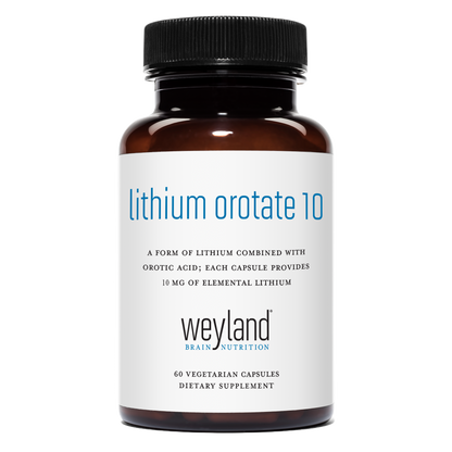 Lithium Orotate 10mg 60 Vegetarian Capsules