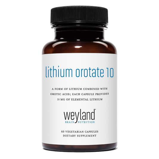 Lithium Orotate 10mg 60 Vegetarian Capsules