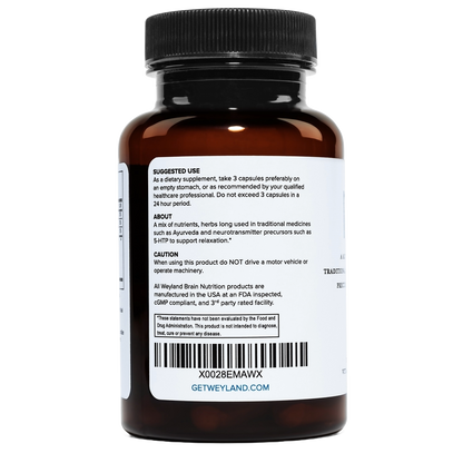 Weyland Relax Capsules | Sleep Aid & Immunity Support |  USA Made