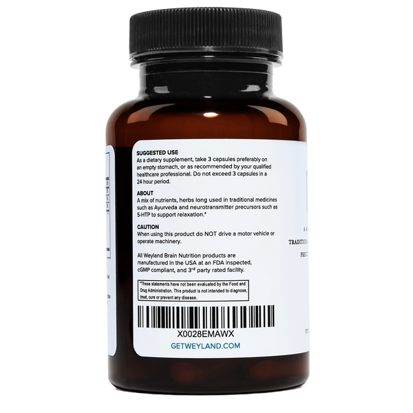 Weyland Relax Capsules | Sleep Aid & Immunity Support |  USA Made