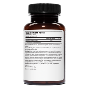 Lithium Orotate 10mg 60 Vegetarian Capsules