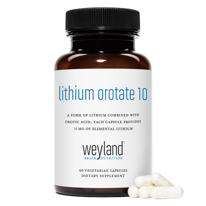 Lithium Orotate 10mg 60 Vegetarian Capsules