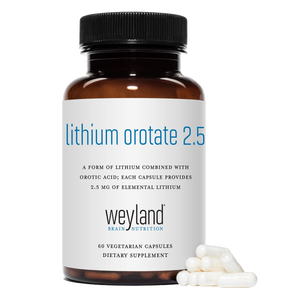 Lithium Orotate 2.5mg 60 Vegetarian Capsules