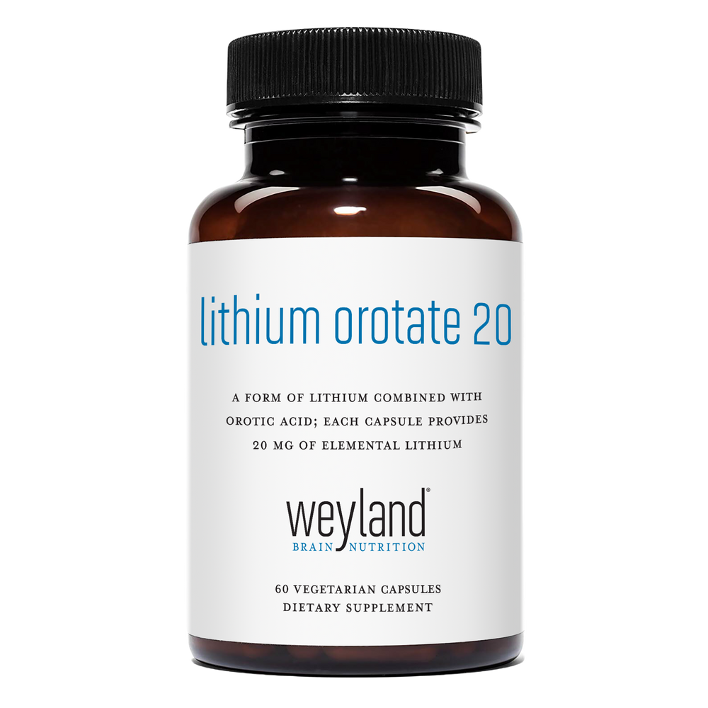 Lithium Orotate 20mg 60 Vegetarian Capsules