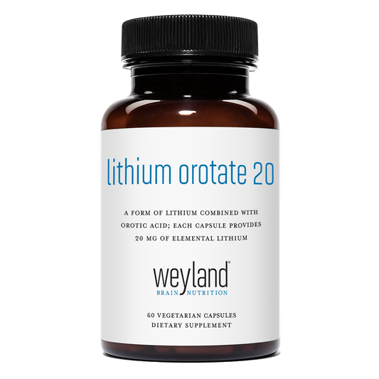 Lithium Orotate 20mg 60 Vegetarian Capsules