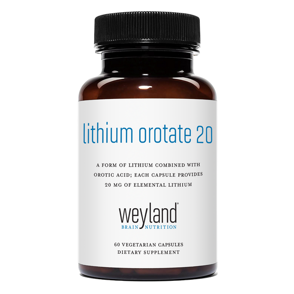 Lithium Orotate 20mg 60 Vegetarian Capsules