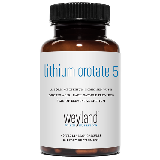 Lithium Orotate 5mg 60 Vegetarian Capsules