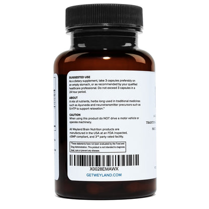 Weyland Relax Capsules | Sleep Aid & Immunity Support |  USA Made