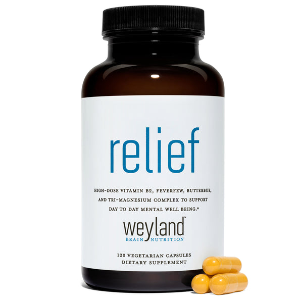 Weyland Relief 120 Pills | Migraine & Headache Support | USA Made
